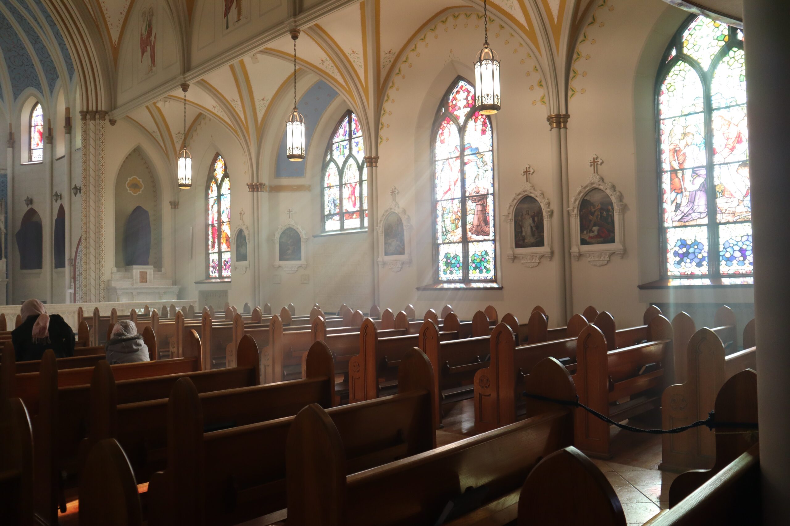 photo of inside a catholic church